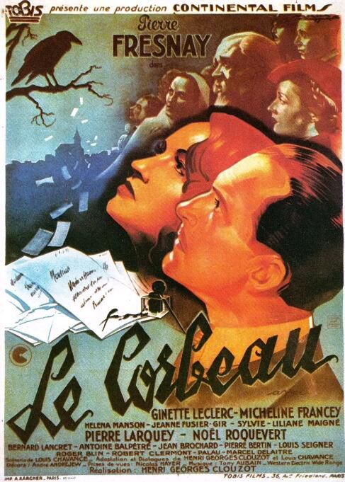 1943法國電影 烏鴉/密告/Le corbeau 皮埃爾·弗雷奈 法語中字