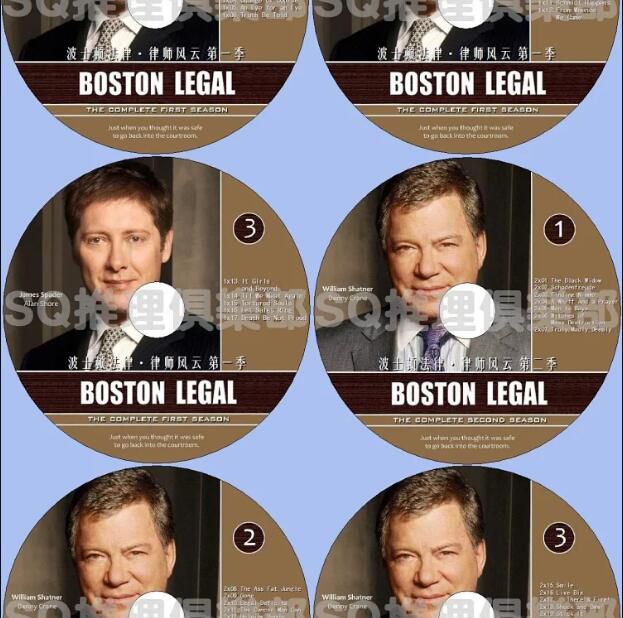 高清晰DVD：律師風雲/波士頓法律1-5季 英語中字 16碟