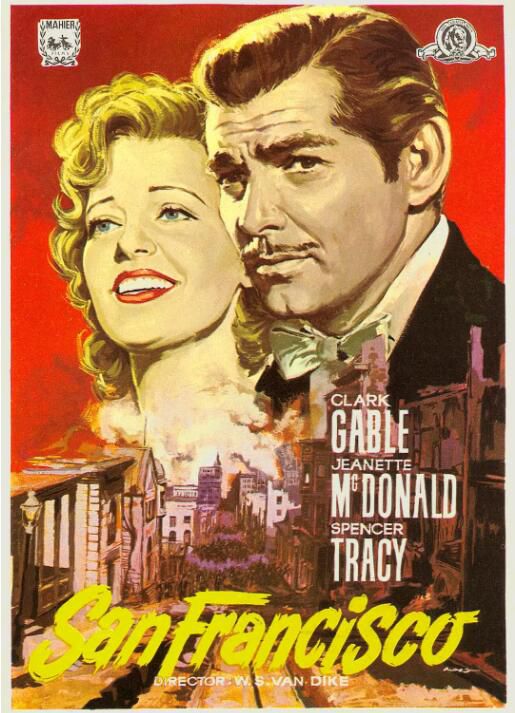 1936美國電影 火燒舊金山/舊金山 San Francisco 克拉克·蓋博 英語中字